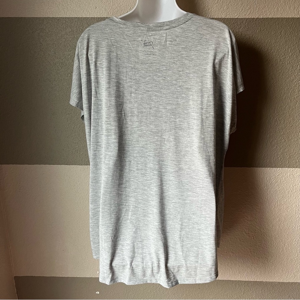 NWT Style & Co Women’s Plus 1X Enjoy the Little Things Graphic Text Shirt Tee - Picture 4 of 5